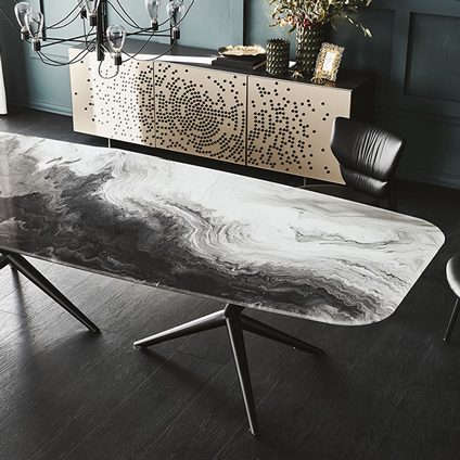 Cattelan Italia Atlantis Table with CrystalArt top